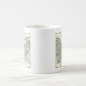 Amsterdam, Nederland ・ Antiek kaart van het stadsp Koffiemok (Center)