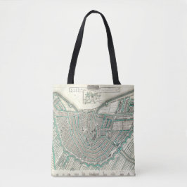 Amsterdam, Nederland · Antiek plattegrond Tote Bag