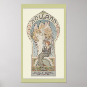 Amsterdam, Nederland Art Nouveau Poster