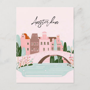 Amsterdam nederland briefkaart