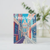 Amsterdam Nederland Briefkaart (Staand voorkant)