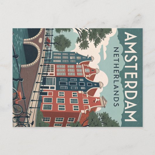 Amsterdam, NEDERLAND Briefkaart (Voorkant)