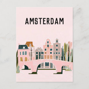 Amsterdam nederland briefkaart