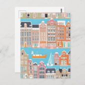 Amsterdam Nederland Briefkaart (Voorkant / Achterkant)