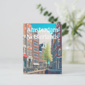 Amsterdam Nederland Briefkaart (Staand voorkant)