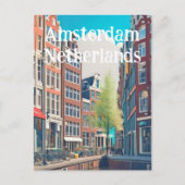 Amsterdam Nederland Briefkaart (Voorkant)