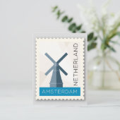Amsterdam Nederland Briefkaart (Staand voorkant)