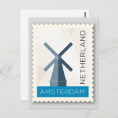 Amsterdam Nederland Briefkaart (Voorkant / Achterkant)