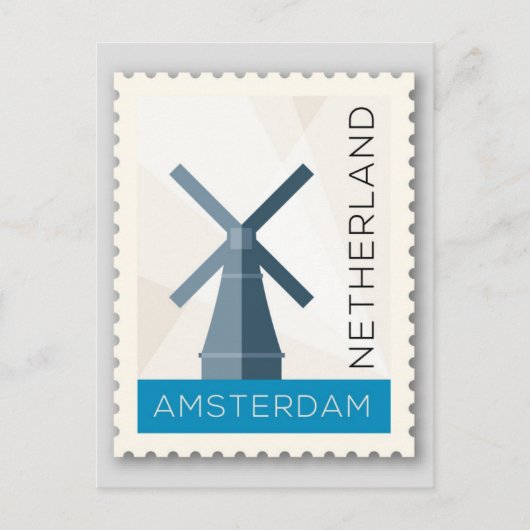 Amsterdam Nederland Briefkaart (Voorkant)