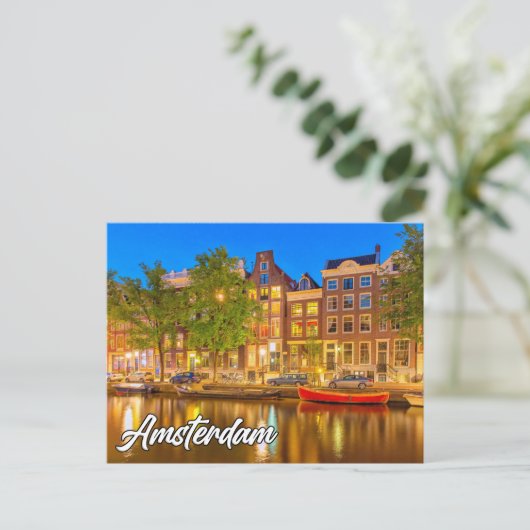 Amsterdam, Nederland Briefkaart (Staand voorkant)