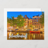 Amsterdam, Nederland Briefkaart (Voorkant / Achterkant)