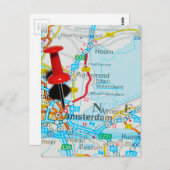 Amsterdam, Nederland Briefkaart (Voorkant / Achterkant)