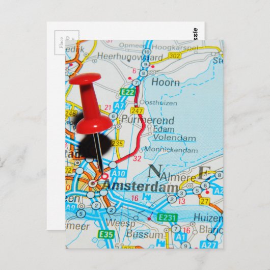 Amsterdam, Nederland Briefkaart (Voorkant / Achterkant)