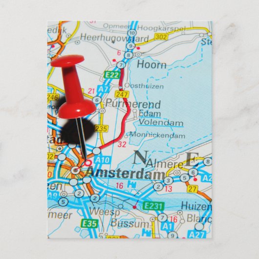 Amsterdam, Nederland Briefkaart (Voorkant)