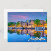 Amsterdam, Nederland Briefkaart (Voorkant / Achterkant)