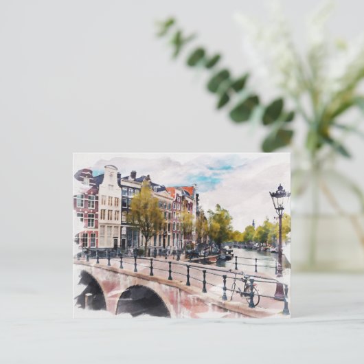Amsterdam, Nederland Briefkaart (Staand voorkant)