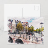 Amsterdam, Nederland Briefkaart (Voorkant / Achterkant)