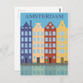 Amsterdam, Nederland Briefkaart (Voorkant / Achterkant)