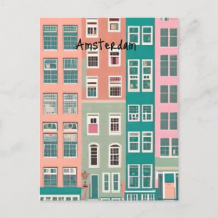 Amsterdam nederland briefkaart