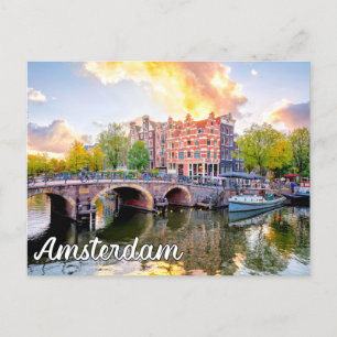 Amsterdam, Nederland Briefkaart