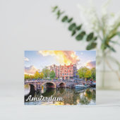 Amsterdam, Nederland Briefkaart (Staand voorkant)