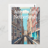 Amsterdam Nederland Briefkaart (Voorkant / Achterkant)