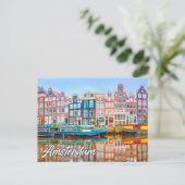 Amsterdam, Nederland Briefkaart (Staand voorkant)