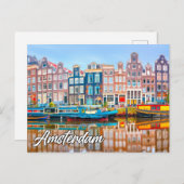 Amsterdam, Nederland Briefkaart (Voorkant / Achterkant)