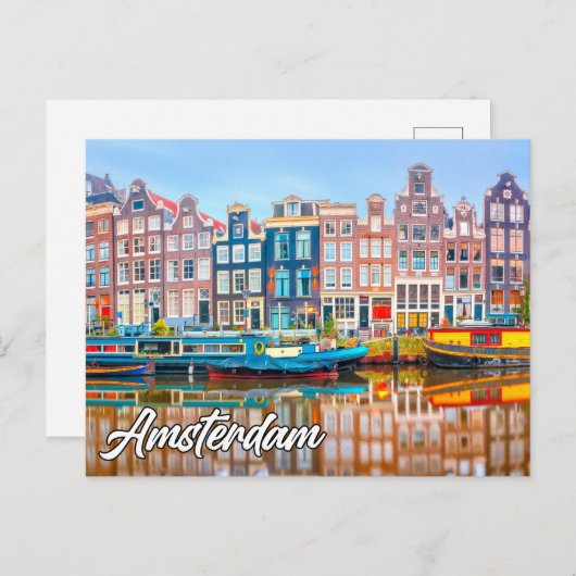 Amsterdam, Nederland Briefkaart (Voorkant / Achterkant)