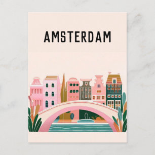 Amsterdam nederland briefkaart