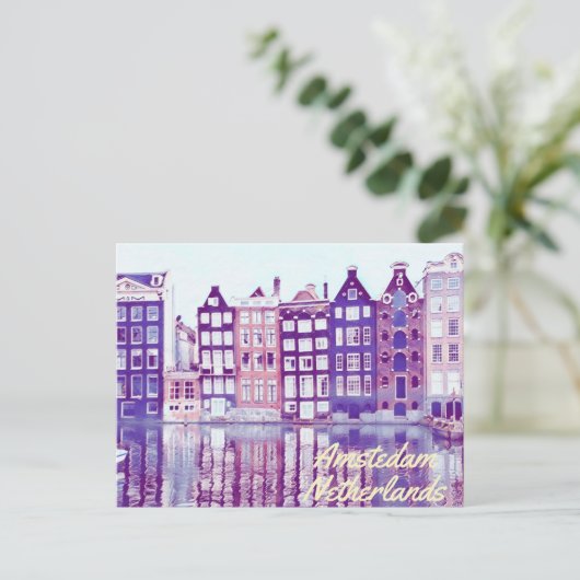 Amsterdam Nederland Briefkaart (Staand voorkant)