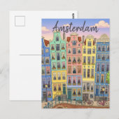 Amsterdam Nederland Briefkaart (Voorkant / Achterkant)