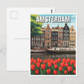 Amsterdam Nederland Briefkaart (Voorkant / Achterkant)
