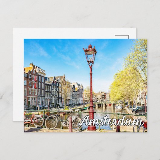Amsterdam, Nederland Briefkaart (Voorkant / Achterkant)
