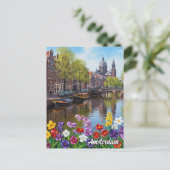 Amsterdam Nederland Briefkaart (Staand voorkant)