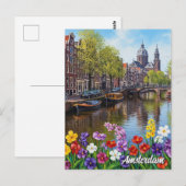 Amsterdam Nederland Briefkaart (Voorkant / Achterkant)