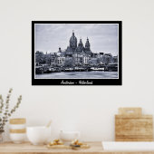 Amsterdam - Nederland, BW Art (Poster) Poster (Keuken)