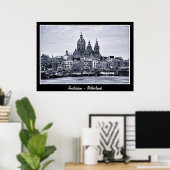 Amsterdam - Nederland, BW Art (Poster) Poster (Thuiskantoor)