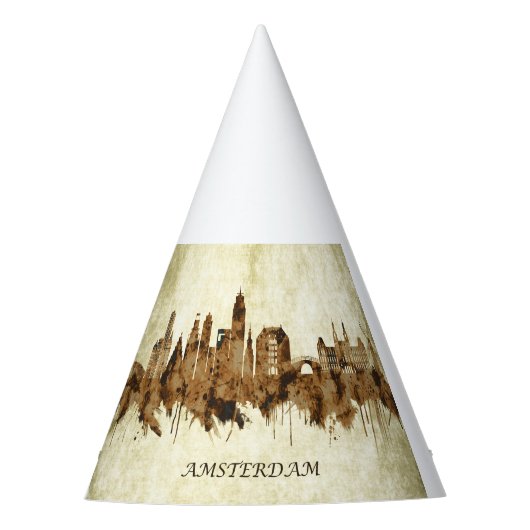 Amsterdam Nederland Cityscape Feesthoedjes (Voorkant)