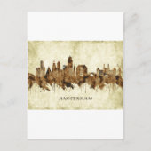 Amsterdam Nederland Cityscape Uitnodiging Briefkaart (Voorkant)