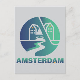Amsterdam Nederland Europa Briefkaart