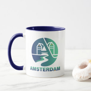 Amsterdam Nederland Europa Mok