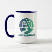 Amsterdam Nederland Europa Mok (Links)