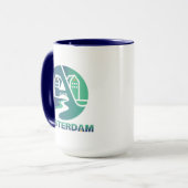 Amsterdam Nederland Europa Mok (Voorkant links)