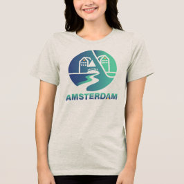 Amsterdam Nederland Europa Tri-Blend Shirt