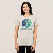 Amsterdam Nederland Europa Tri-Blend Shirt (Voorkant volledig)