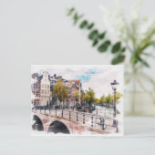 Amsterdam, Nederland Feestdagenkaart (Staand voorkant)