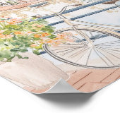 Amsterdam Nederland Gouache Illustratie Reizen Poster (Hoek)