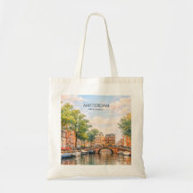 Amsterdam Nederland Gracht Kleurrijke Stad | Reize