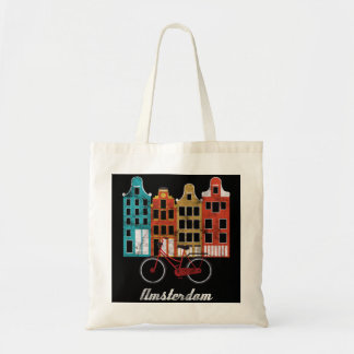 Amsterdam Nederland Heritage Europe Travel Bike Tote Bag